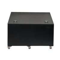 Bac à aliments en aluminium Grooming Deluxe by Kentucky sur roues Noir