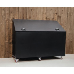 Aluminium voederbak op wielen Grooming Deluxe by Kentucky Zwart