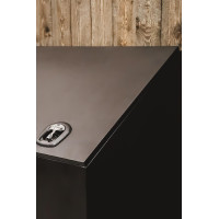 Bac à aliments en aluminium Grooming Deluxe by Kentucky sur roues Noir