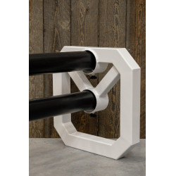 Cavaletti aluminium Square Grooming Deluxe by Kentucky par 2 Blanc