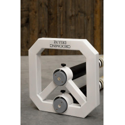 Cavaletti aluminium Square Grooming Deluxe by Kentucky par 2 Blanc