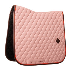 Tapis de selle Kentucky Onion quilt Leather Neon Vieux rose