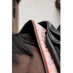 Tapis de selle Kentucky Onion quilt Leather Neon Vieux rose