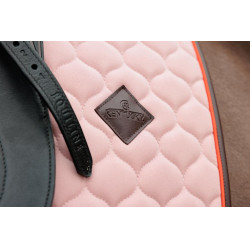 Tapis de selle Kentucky Onion quilt Leather Neon Vieux rose