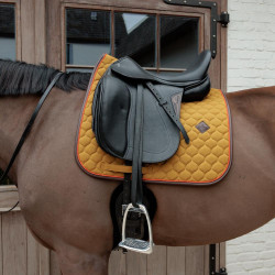 Tapis de selle Kentucky Onion quilt Leather Neon Khaki Kaki Tapis de selle Kentucky Onion quilt Leather Neon Khaki Kaki