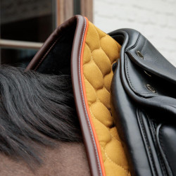 Tapis de selle Kentucky Onion quilt Leather Neon Khaki Kaki Tapis de selle Kentucky Onion quilt Leather Neon Khaki Kaki