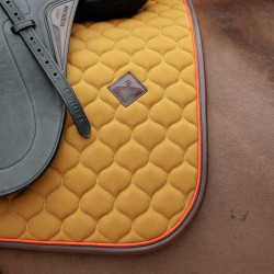 Tapis de selle Kentucky Onion quilt Leather Neon Khaki Kaki Tapis de selle Kentucky Onion quilt Leather Neon Khaki Kaki