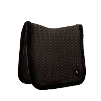Tapis de selle Kentucky Plaited faux mouton Noir