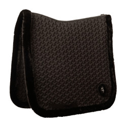 Tapis de selle Kentucky Plaited faux mouton Noir