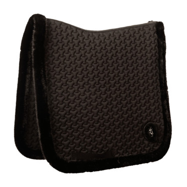 Tapis de selle Kentucky Plaited faux mouton Noir