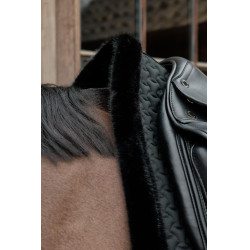 Tapis de selle Kentucky Plaited faux mouton Noir
