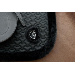 Tapis de selle Kentucky Plaited faux mouton Noir
