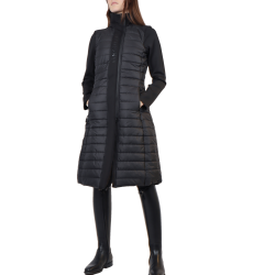 Veste longue Montar matelassé hybrid femme Noir