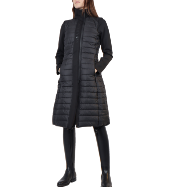 Veste longue Montar matelassé hybrid femme Noir