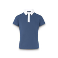 Polo de concours Kentucky Osaka manches courtes garçon Marine Bleu marine