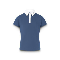 Polo de concours Kentucky Osaka manches courtes garçon Marine Bleu marine