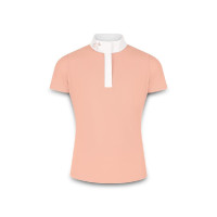 Polo de concours Kentucky Tokyo manches courtes fille Vieux rose