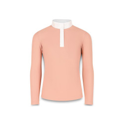 Polo de concours Kentucky Tokyo manches longues fille Vieux rose