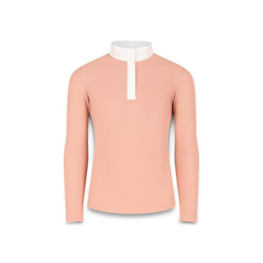 Polo de concours Kentucky Tokyo manches longues fille Vieux rose