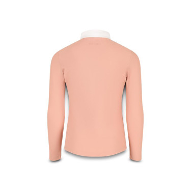 Polo de concours Kentucky Tokyo manches longues fille Vieux rose