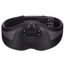 Anatomische singel Acavallo Gel & PVC Zwart