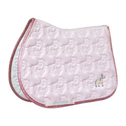 Tapis de selle Kentucky Licorne Pailleté Rose pâle