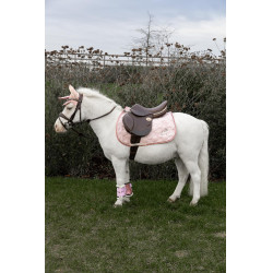 Tapis de selle Kentucky Licorne Pailleté Rose pâle