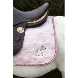Tapis de selle Kentucky Licorne Pailleté Rose pâle