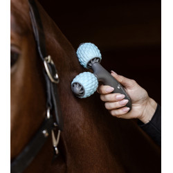 Rouleaux de massage double Waldhausen Health + Care Bleu