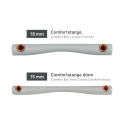 Mors Beris 3 anneaux barre de confort fine