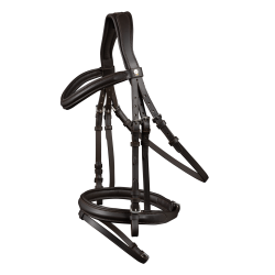 Waldhausen X-Line London hoofdstel met gecombineerde neusriem Bruin