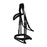 Bridon Waldhausen X-Line Stockholm gecombineerde pull back neusriem Zwart