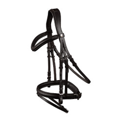 Bridon Waldhausen X-Line Stockholm gecombineerde pull back neusriem Bruin