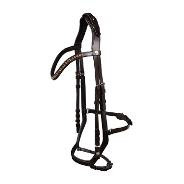 Waldhausen X-Line Relaxation hoofdstel met anatomische neusriem Bruin