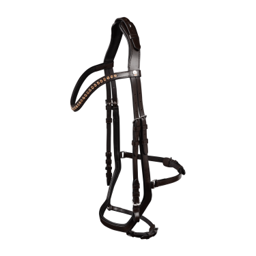 Waldhausen X-Line Relaxation hoofdstel met anatomische neusriem Bruin