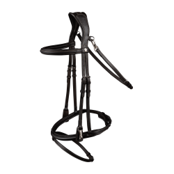 Bridon Waldhausen X-Line Work muserolle combinée Marron