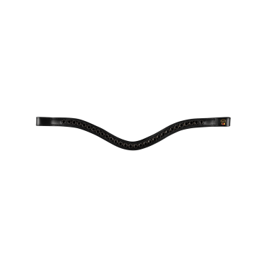 Bridon verni Waldhausen S-Line Blackshine muserolle combinée pull back Bridon verni Waldhausen S-Line Blackshine muserolle combinée pull back
