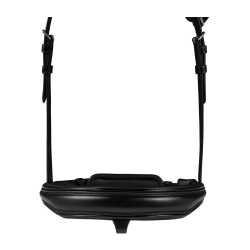 Bridon verni Waldhausen S-Line Blackshine muserolle combinée pull back Noir Bridon verni Waldhausen S-Line Blackshine muserolle combinée pull back Noir