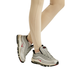 Legging Montar MoZuna Refined Pintucks en gun metal kristallen full grip dames Lichtgrijs