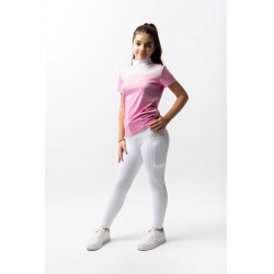 Polo de concours Horze Kaya enfant strass Rose begonia