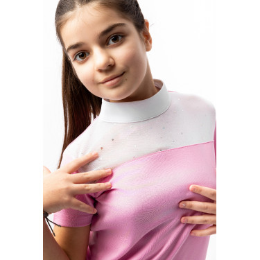 Polo de concours Horze Kaya enfant strass Polo de concours Horze Kaya enfant strass