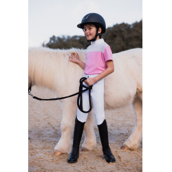 Polo de concours Horze Kaya enfant strass Rose begonia