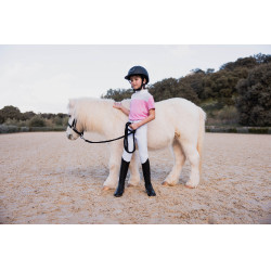 Polo de concours Horze Kaya enfant strass Rose begonia