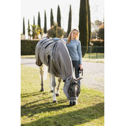 Couverture anti Eczema Horze Mountain Essence UV Gris clair Couverture anti Eczema Horze Mountain Essence UV Gris clair