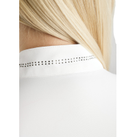 Polo raffiné Montar MoZuna femme Blanc