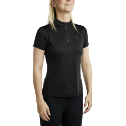 Polo met korte mouwen Montar MoBlair met gunmetal kristallen Junior