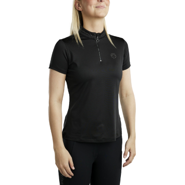 Polo met korte mouwen Montar MoBlair met gunmetal kristallen Junior