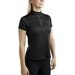 Montar MoBriella Junior trainingsshirt met crystal gun metal