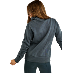 Sweatshirt Montar MoNaja Junior zijsluiting kristallen rosegoud Donkers leisteen Grijs