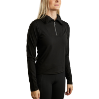 Polo Montar MoRachel Quarter Zip regained femme Noir Polo Montar MoRachel Quarter Zip regained femme Noir